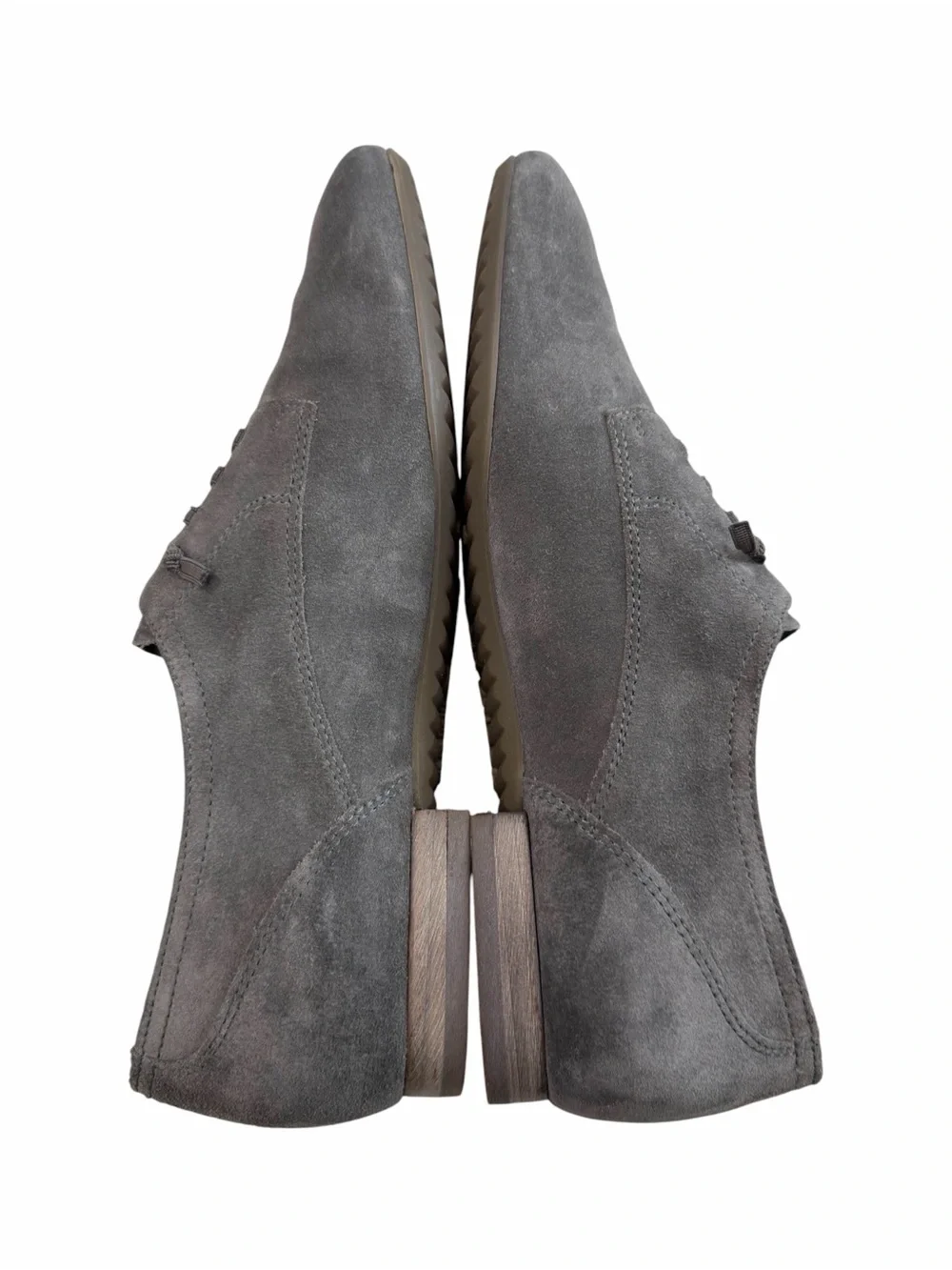 Paul Green Elastic Lace Slip-On Grey Suede  Oxford Shoes Women’s Size 7